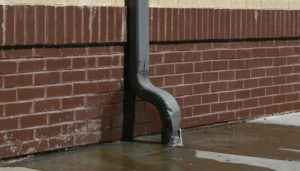 damaged guttering system