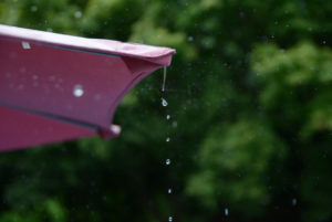 rain dripping down umbrella